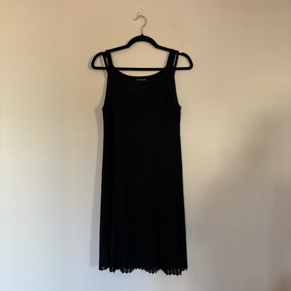 Eileen Fisher Crinkle Mesh Accordion Pleat Dress